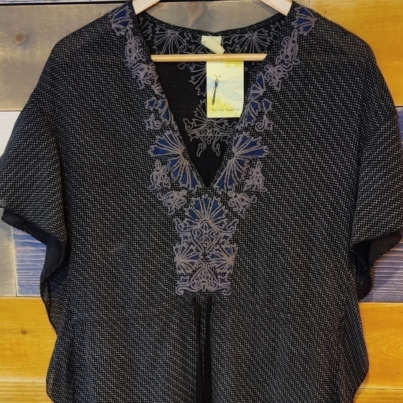 Free People Prickly Poppy Cotton Kaftan XS NWT - Picture 7 of 7